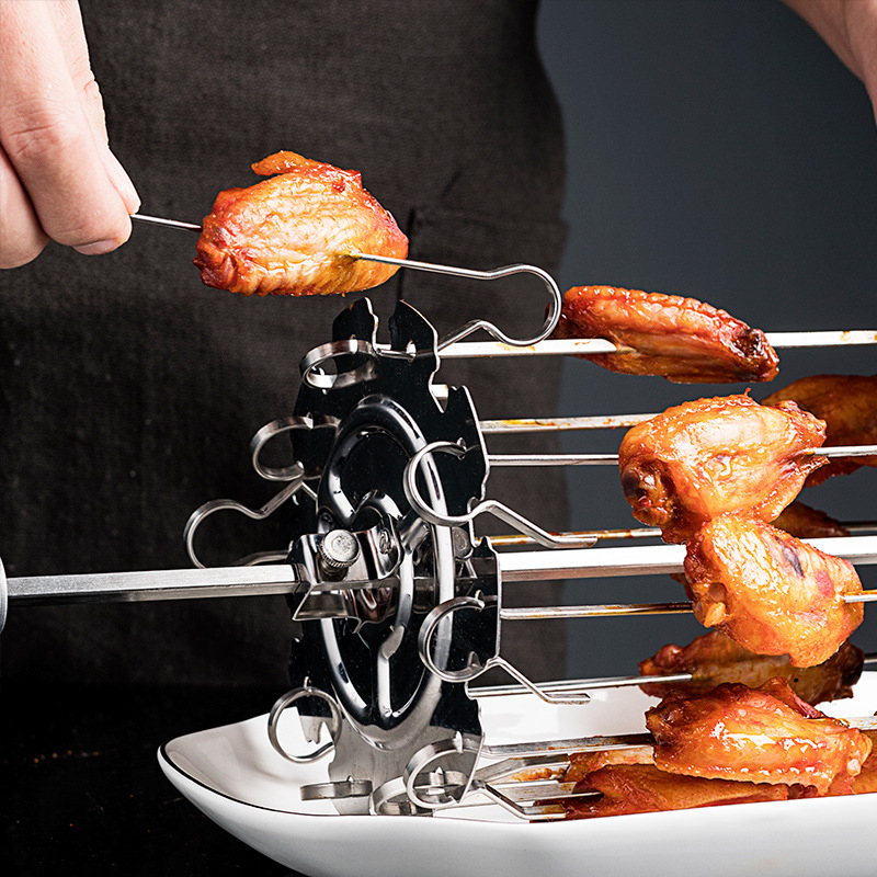 1Set Stainless Steel BBQ Kebab - Camping Cooking Candle review and price