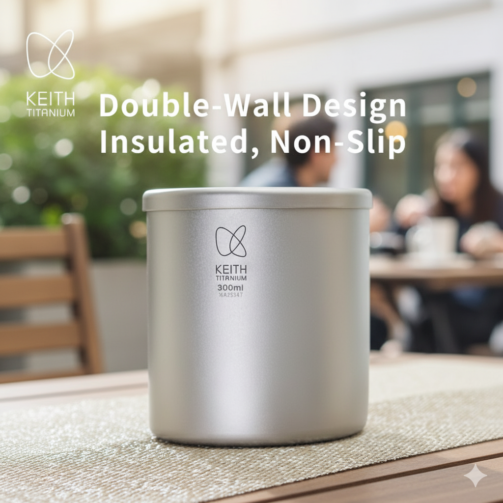 KEITH Titanium Double Wall Cup - Mess Kit Titanium review and price
