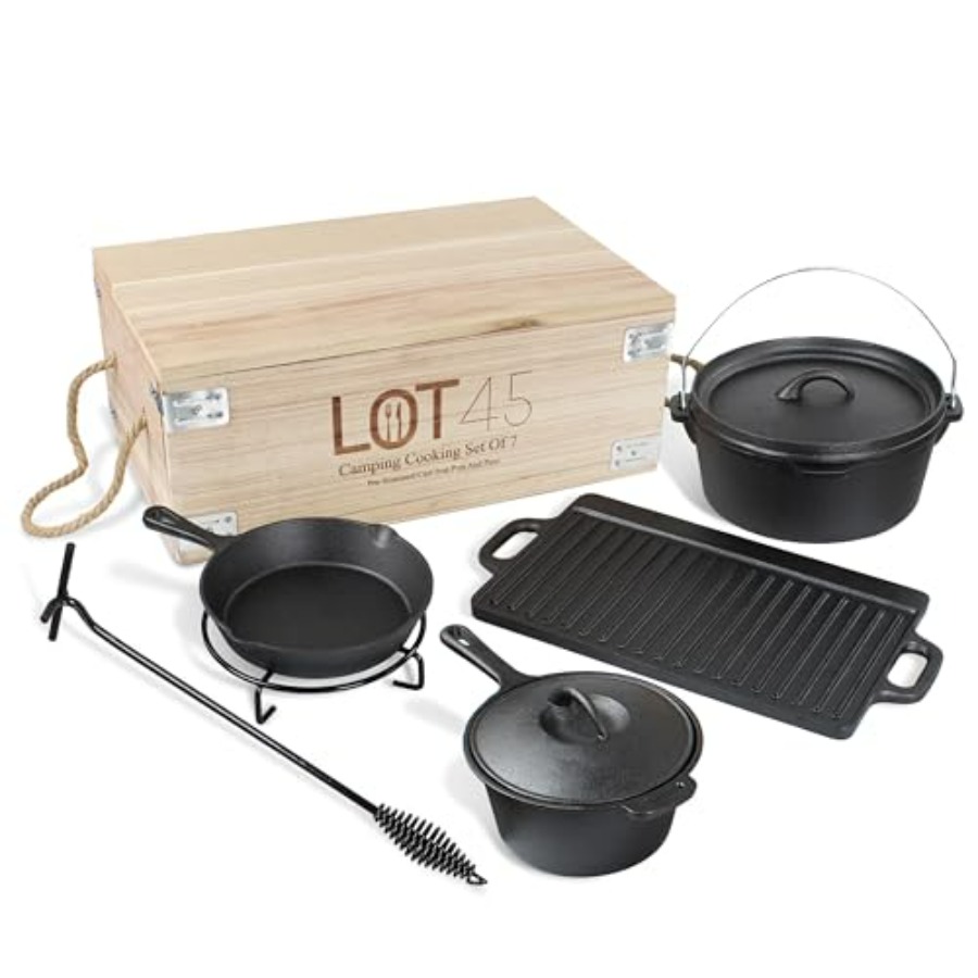 Pre-Seasoned Dutch Oven Campin - Camping Cooking Cast Iron review and price