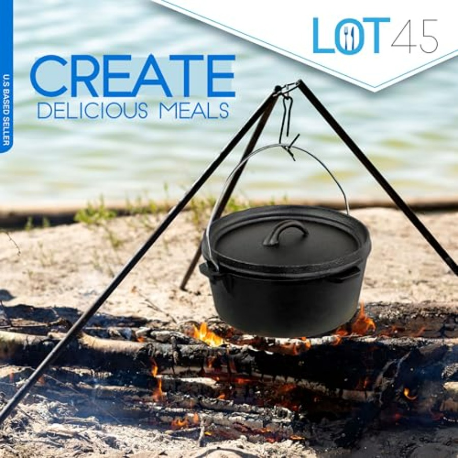 Pre-Seasoned Dutch Oven Campin - Camping Cooking Cast Iron review and price