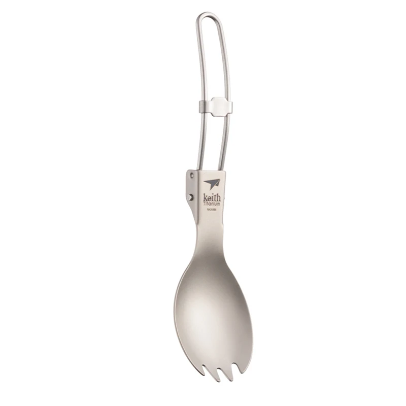 Keith Titanium Spork Foldable  - Camping Cooking Meals review and price