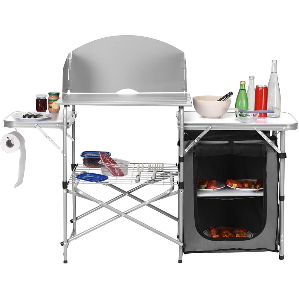Camping Kitchen Table, Portabl - Camping Cooking review and price