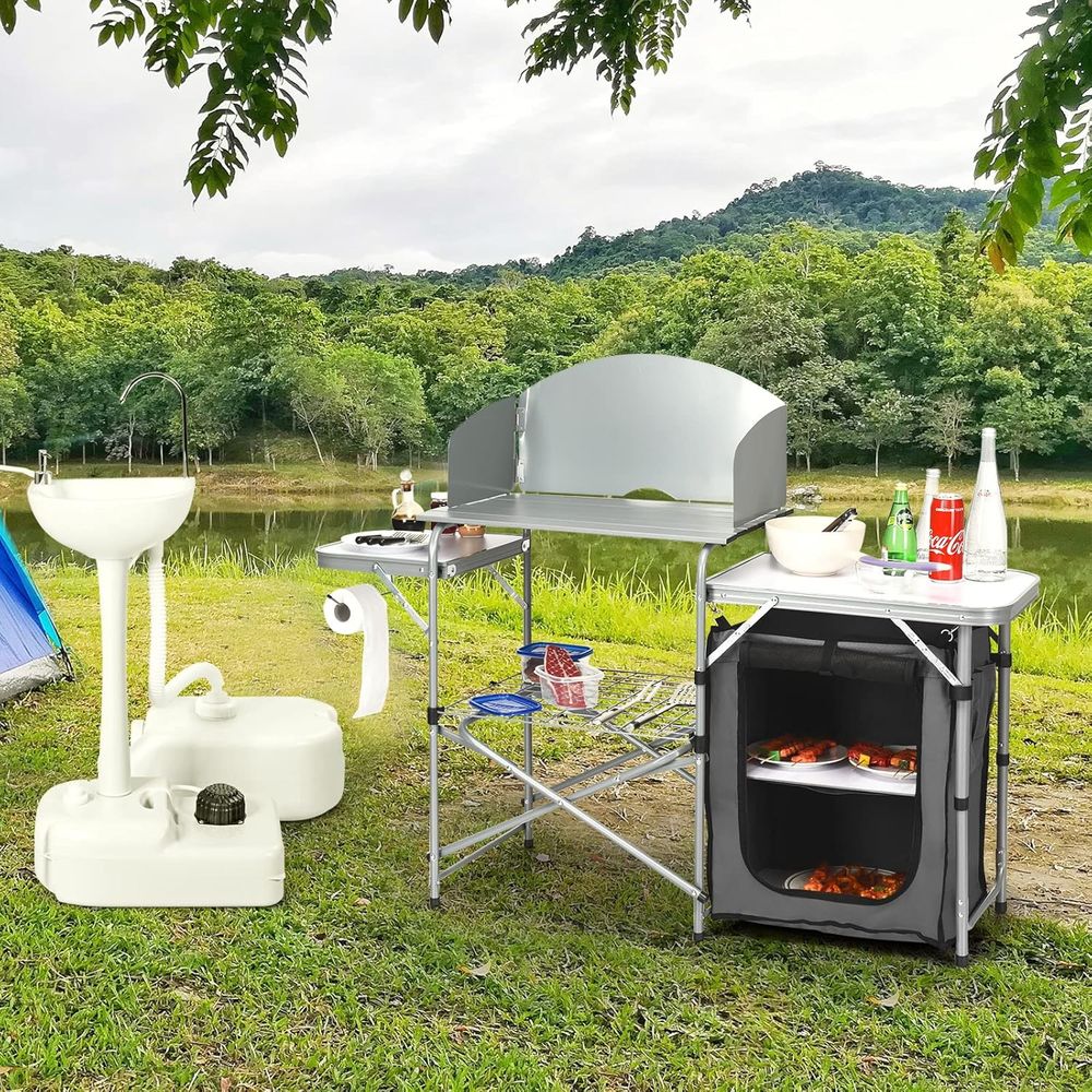 Camping Kitchen Table, Portabl - Camping Cooking review and price