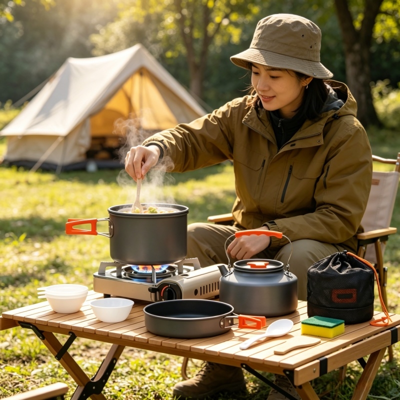 Camping Cookware Set Outdoor P - Camping Cooking All In One review and price