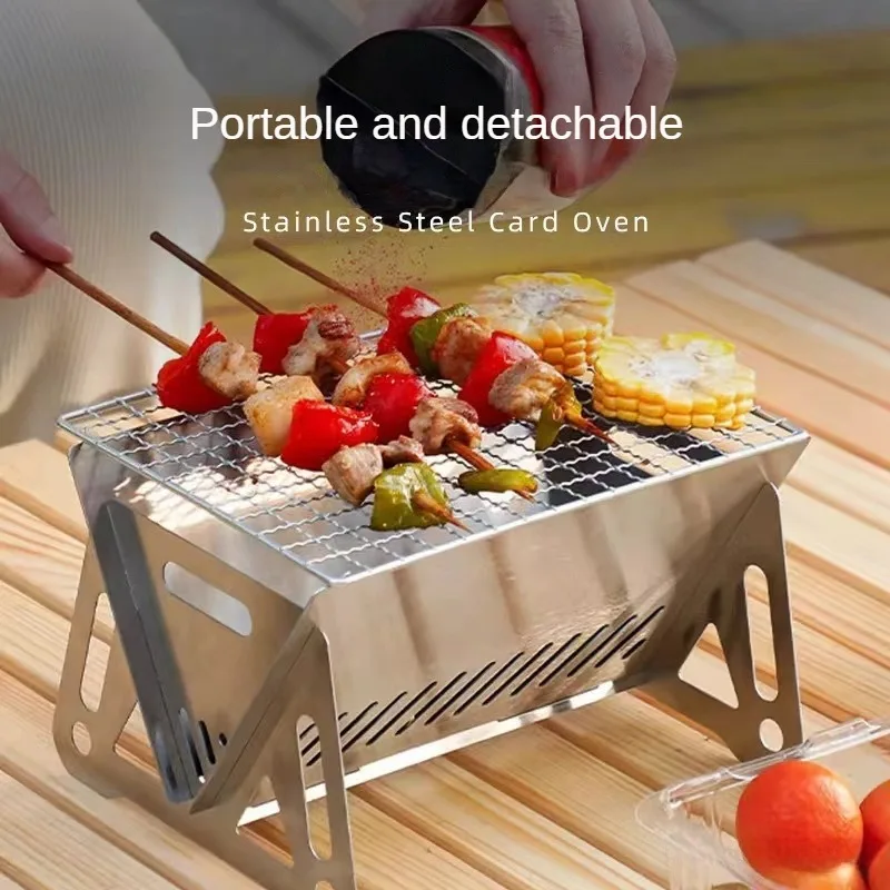 Portable Folding Barbecue Gril - Camping Cooking Cast Iron review and price