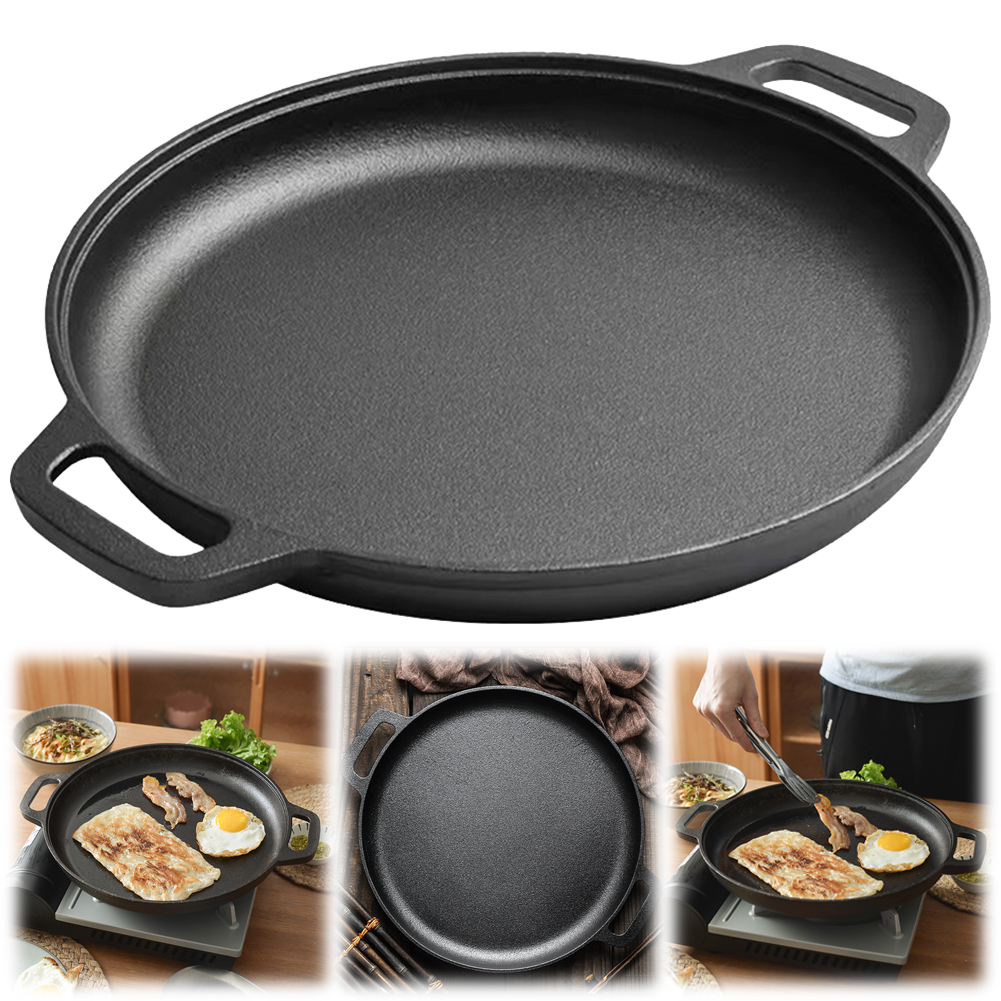 Cast Iron Skillet Pan with Dua - Camping Cooking Without Gas review and price