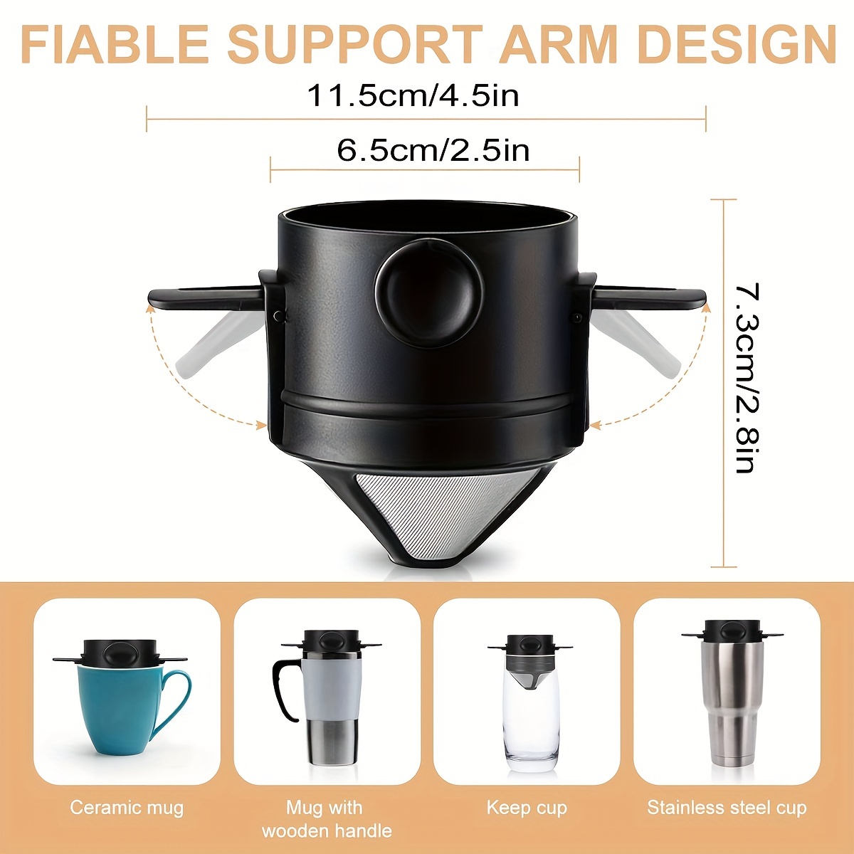 Coffee Filter Cup Portable Reu - Pocket Coffee Maker review and price