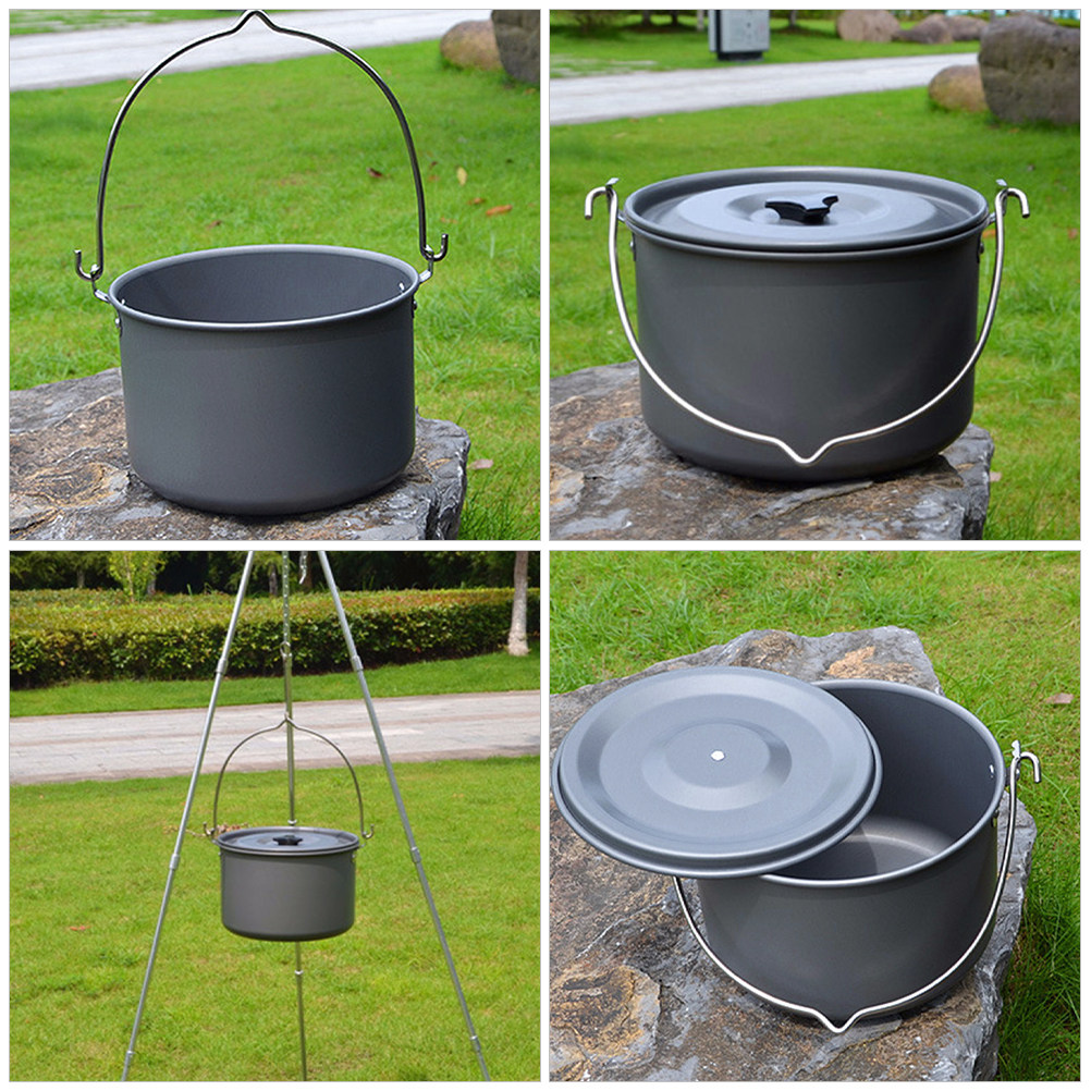 Outdoor Cooking Pot 6-8 Person - Camping Cooking Pot Large review and price